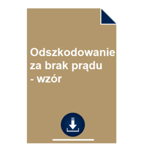 odszkodowanie-za-brak-pradu-wzor