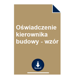 oswiadczenie-kierownika-budowy-wzor