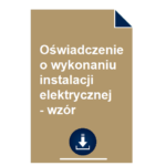 oswiadczenie-o-wykonaniu-instalacji-elektrycznej-wzor