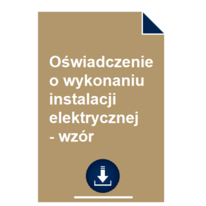 oswiadczenie-o-wykonaniu-instalacji-elektrycznej-wzor