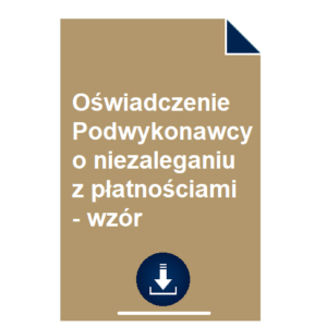 oswiadczenie-podwykonawcy-o-niezaleganiu-z-platnosciami-wzor