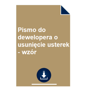 pismo-do-dewelopera-o-usuniecie-usterek-wzor