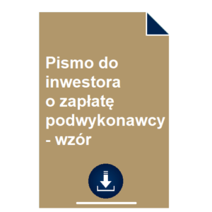 pismo-do-inwestora-o-zaplate-podwykonawcy-wzor