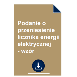 podanie-o-przeniesienie-licznika-energii-elektrycznej-wzor