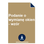 podanie-o-wymiane-okien-wzor