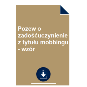pozew-o-zadoscuczynienie-z-tytulu-mobbingu-wzor