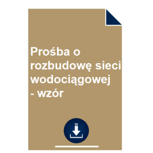 prosba-o-rozbudowe-sieci-wodociagowej-wzor