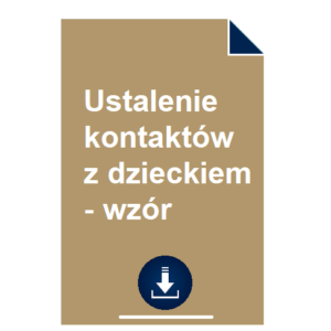 ustalenie-kontaktow-z-dzieckiem-wzor