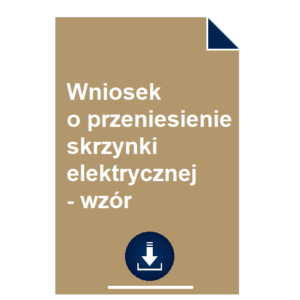 wniosek-o-przeniesienie-skrzynki-elektrycznej-wzor