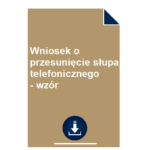 wniosek-o-przesuniecie-slupa-telefonicznego-wzor