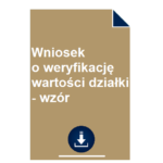 wniosek-o-weryfikacje-wartosci-dzialki-wzor