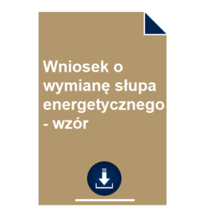 wniosek-o-wymiane-slupa-energetycznego-wzor
