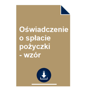 oswiadczenie-o-splacie-pozyczki-wzor-przyklad
