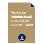 pismo-do-administracji-budynku-o-usuniecie-usterek-wzor