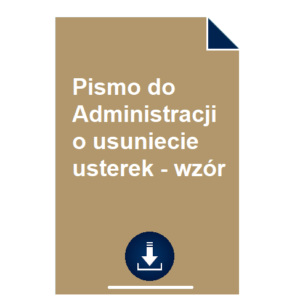 pismo-do-administracji-budynku-o-usuniecie-usterek-wzor
