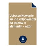 ustosunkowanie-sie-do-odpowiedzi-na-pozew-o-alimenty-wzor
