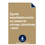 zgoda-wspolwlasciciela-na-zawarcie-umowy-dzierzawy-wzor
