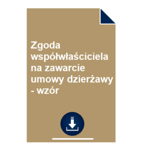 zgoda-wspolwlasciciela-na-zawarcie-umowy-dzierzawy-wzor