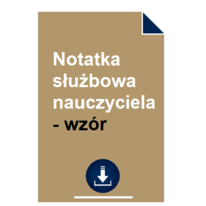 notatka-sluzbowa-nauczyciela-wzor