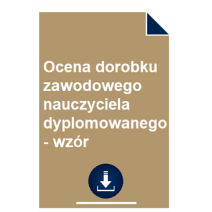 ocena-dorobku-zawodowego-nauczyciela-dyplomowanego-wzor