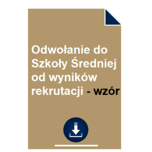 odwolanie-do-szkoly-sredniej-od-wynikow-rekrutacji-wzor