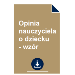 opinia-nauczyciela-o-dziecku-wzor