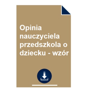 opinia-nauczyciela-przedszkola-o-dziecku-wzor