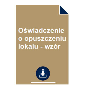 oswiadczenie-o-opuszczeniu-lokalu-wzor