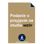 podanie-o-przyjecie-na-studia-wzor