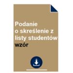 podanie-o-skreslenie-z-listy-studentow-wzor