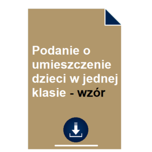 podanie-o-umieszczenie-dzieci-w-jednej-klasie-wzor