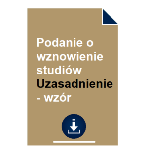 podanie-o-wznowienie-studiow-uzasadnienie-wzor
