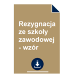 rezygnacja-ze-szkoly-zawodowej-wzor