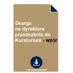 skarga-na-dyrektora-przedszkola-do-kuratorium-wzor