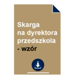 skarga-na-dyrektora-przedszkola-wzor
