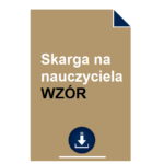 skarga-na-nauczyciela-wzor