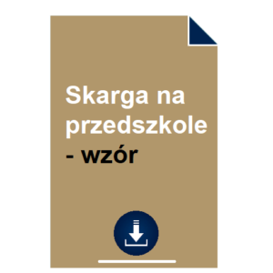 skarga-na-przedszkole-wzor