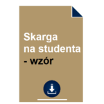 skarga-na-studenta-wzor