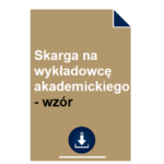 skarga-na-wykladowce-akademickiego-wzor