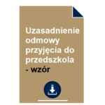 uzasadnienie-odmowy-przyjecia-do-przedszkola-wzor