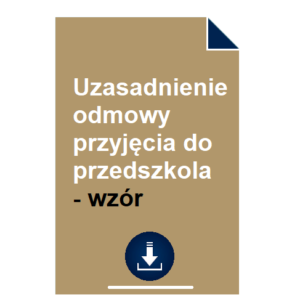 uzasadnienie-odmowy-przyjecia-do-przedszkola-wzor