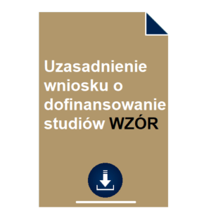 uzasadnienie-wniosku-o-dofinansowanie-studiow-wzor
