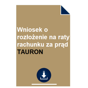 wniosek-o-rozlozenie-na-raty-rachunku-za-prad-tauron
