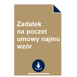 zadatek-na-poczet-umowy-najmu-wzor