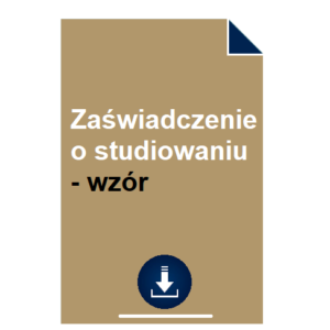 zaswiadczenie-o-studiowaniu-wzor