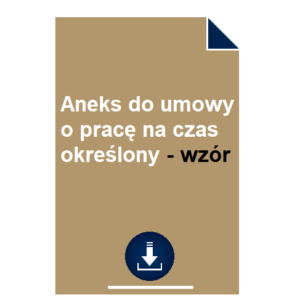 aneks-do-umowy-o-prace-na-czas-okreslony-wzor