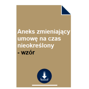 aneks-zmieniajacy-umowe-na-czas-nieokreslony-wzor