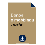 donos-o-mobbingu-wzor