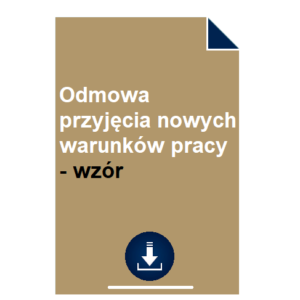 odmowa-przyjecia-nowych-warunkow-pracy-wzor