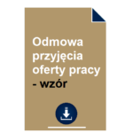 odmowa-przyjecia-oferty-pracy-wzor
